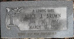 Alice J Brown 