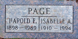 Isabella A <I>Anderson</I> Page 
