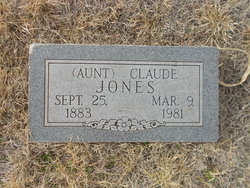 Aunt Claude Jones 