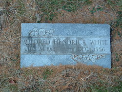 Mildred <I>Hendrick</I> White 