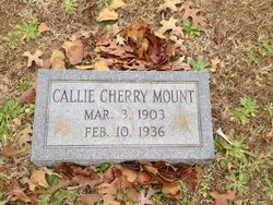 Callie <I>Cherry</I> Mount 