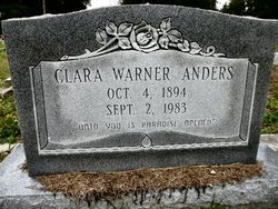 Clara <I>Warner</I> Anders 