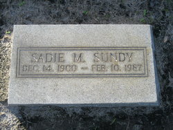 Sarah Margaret “Sadie” Sundy 