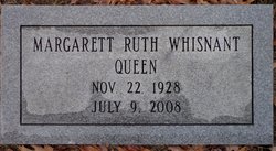 Margaret Ruth <I>Whisnant</I> Queen 