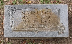 Minnie L. <I>Hamilton</I> Rice 