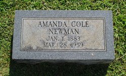 Amanda Lee <I>Cole</I> Newman 
