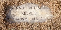 Minnie Alice <I>Rudisill</I> Keever 