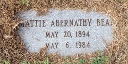 Mattie Mae Lee <I>Abernathy</I> Beal 