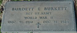 Sgt Burdett Earl Burkett 