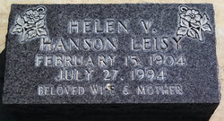 Helen Victoria <I>Aamodt</I> Leisy 