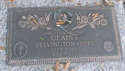 Gladys Marie <I>Bouvier</I> Yelvington Yopp 