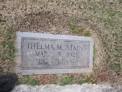 Thelma Frances <I>Marion</I> Atkins 