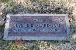 Hattie Bessie <I>Garvey</I> Deardorff 