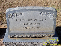 Lillie B. <I>Carson</I> Yates 