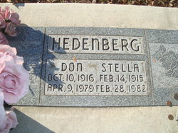 Stella M <I>Janvrin</I> Hedenberg 