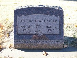 Aulda Irene <I>Ambler</I> Achziger 