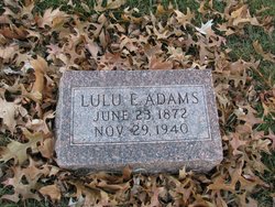 Lulu Elizabeth <I>Halterman</I> Adams 