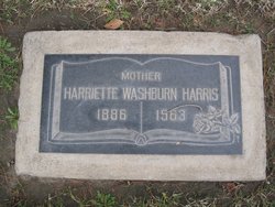 Harriette <I>Washburn</I> Harris 
