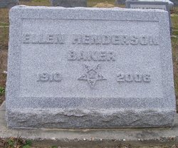 Ellen Medora <I>Henderson</I> Baker 