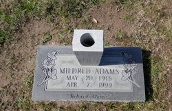 Mildred Ruth “Sis” <I>Thomas</I> Adams 