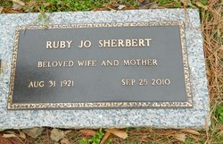 Ruby Jo <I>Ellis</I> Sherbert 