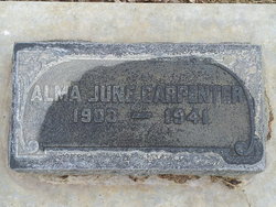 Alma June <I>Stonecipher</I> Carpenter 