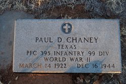 PFC Paul D Chaney 