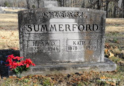 Katie E <I>Diggs</I> Summerford 