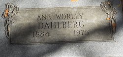 Ann Louise <I>Crutcher</I> Dahlberg 