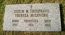 Sr M. Theophane (Theresa) McGovern 