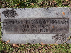 Rowland Thornton Bonham 