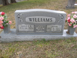 Agnes R <I>Rolen</I> Williams 