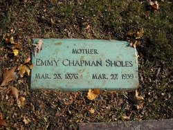 Emmy <I>Chapman</I> Sholes 