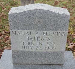 Mahalia <I>Blevins</I> Baldwin 