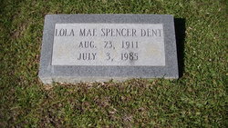 Lola Mae <I>Spencer</I> Dent 
