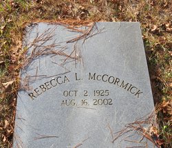 Rebecca Louise <I>Adams</I> McCormick 