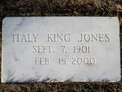 Italy <I>King</I> Jones 