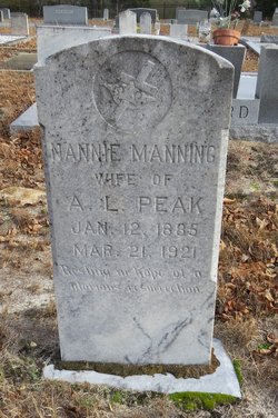 Nannie E <I>Manning</I> Peak 