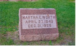 Martha E <I>Worthing</I> Worth 