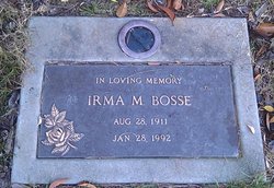 Irma Marie <I>Palmrose</I> Bosse 