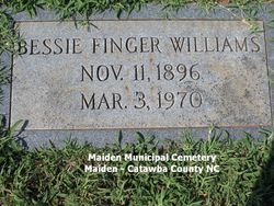 Bessie <I>Finger</I> Williams 