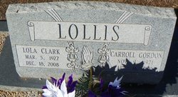 Lola Blanche <I>Clark</I> Lollis 