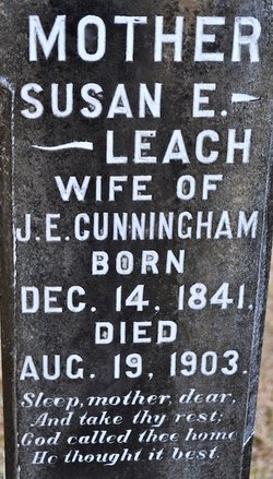 Susan E <I>Leach</I> Cunningham 