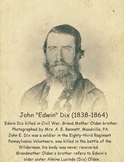 Pvt Edwin John Dix 
