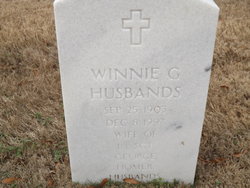 Winnie Grace <I>Grice</I> Husbands 