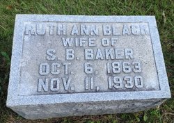 Ruth Ann <I>Black</I> Baker 