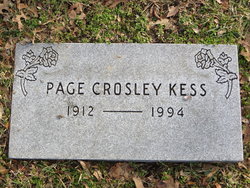 Martha Page <I>Crosley</I> Kess 