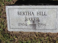Bertha L. <I>Hill</I> Baker 