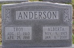 Alberta <I>Ray</I> Anderson 