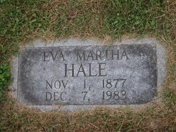 Eva Martha <I>Hale</I> Hale 